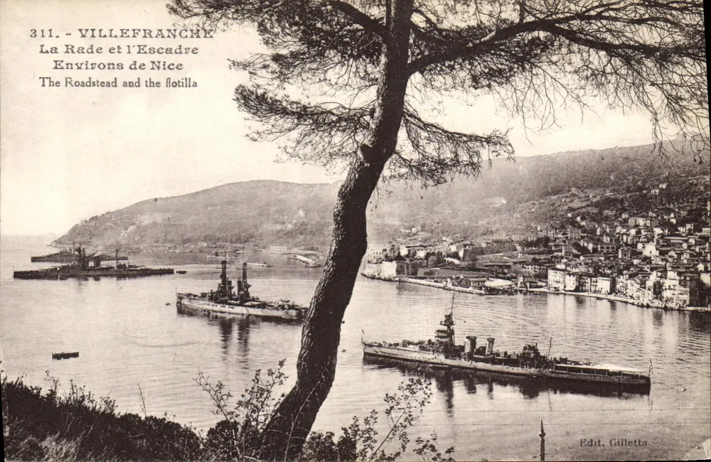 Villefranche — Der Hafen und die Flottille — Edit. Gilletta n°311 - Vorderseite