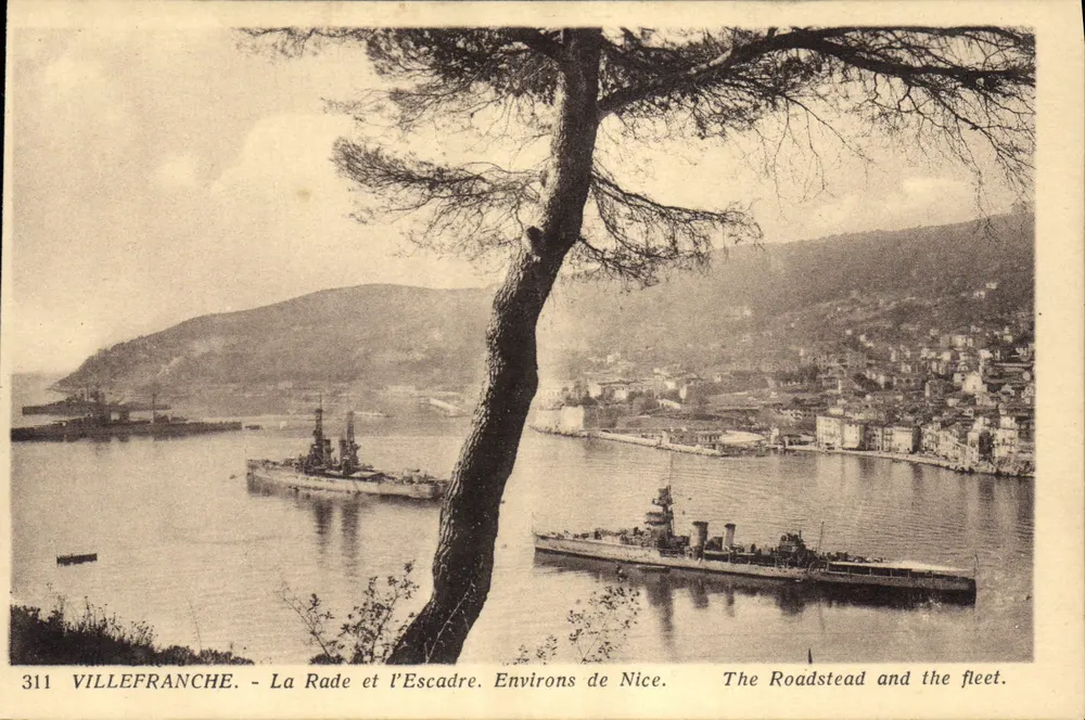 Villefranche - Die Bucht und die Flotte. Umgebung von Nice. - J. Gilletta, Nice, n°311 - Vorderseite