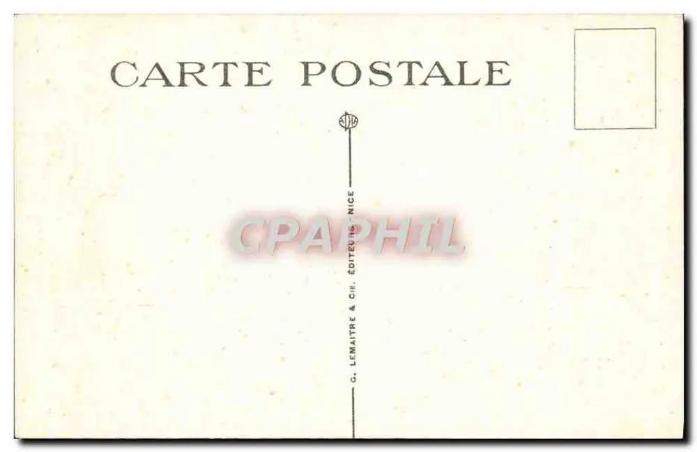 Villefranche-sur-Mer — Vista geral — G. Lemaitre & Cie, Editores, Nice, n° 1001 - Verso