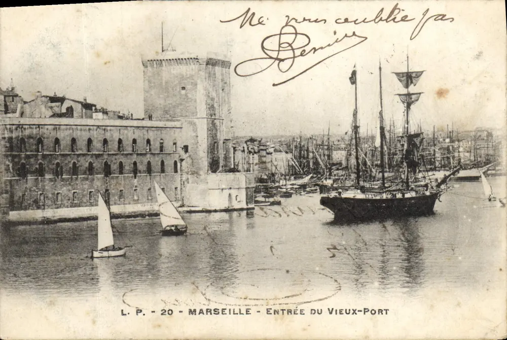 Marseille — Eingang zum Vieux-Port — L.P. 20 - Vorderseite