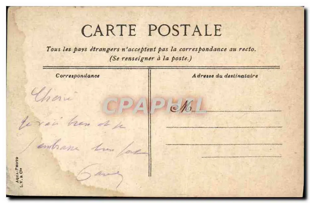 Villefranche-sur-Mer — Le port — éditeur L.Y.2 Cm - Verso