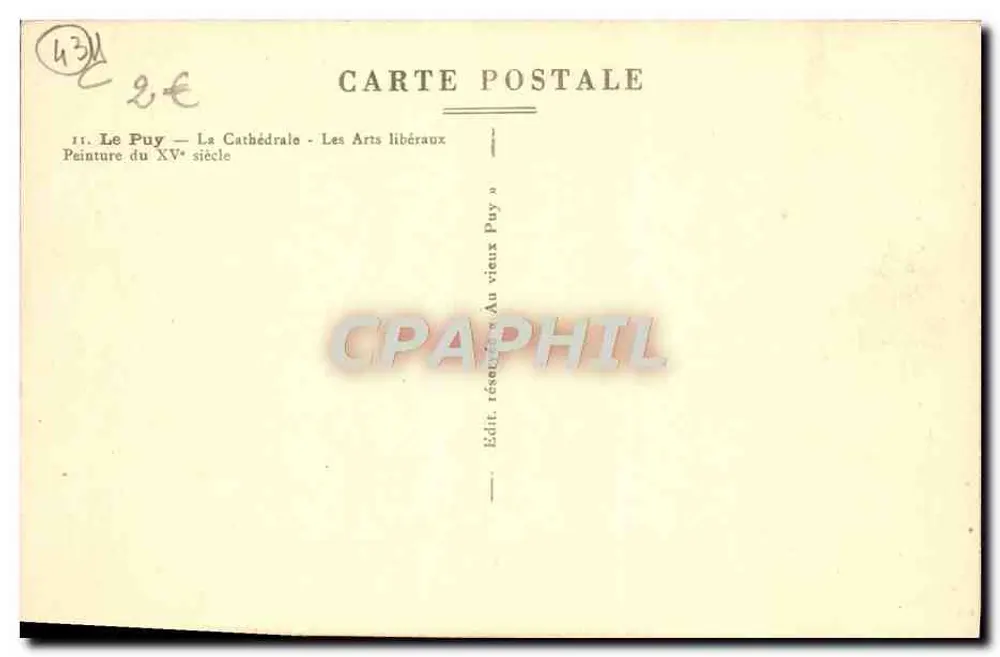 Le Puy — Die Kathedrale — Die freien Künste — Malerei des 15. Jahrhunderts - Rückseite