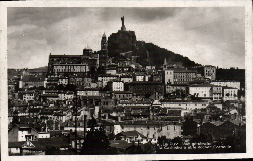 Le Puy — Allgemeine Ansicht, die Kathedrale und der Rocher Corneille — C.A.A. - Vorderseite