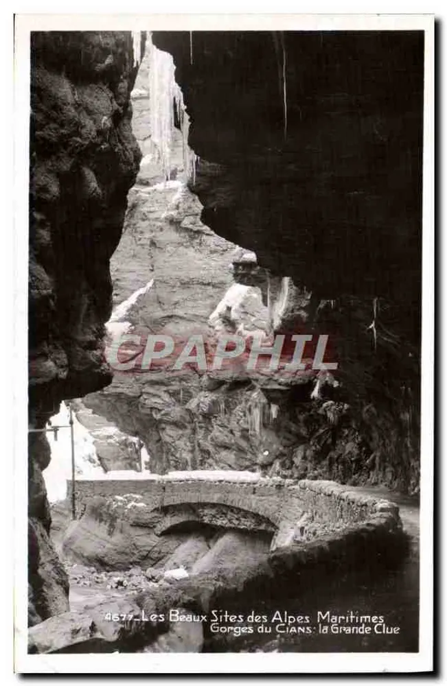 Gorges do Cians: a Grande Clue — Os Belos Sítios dos Alpes Marítimos — Edição La Cigogne, Nice - Frente