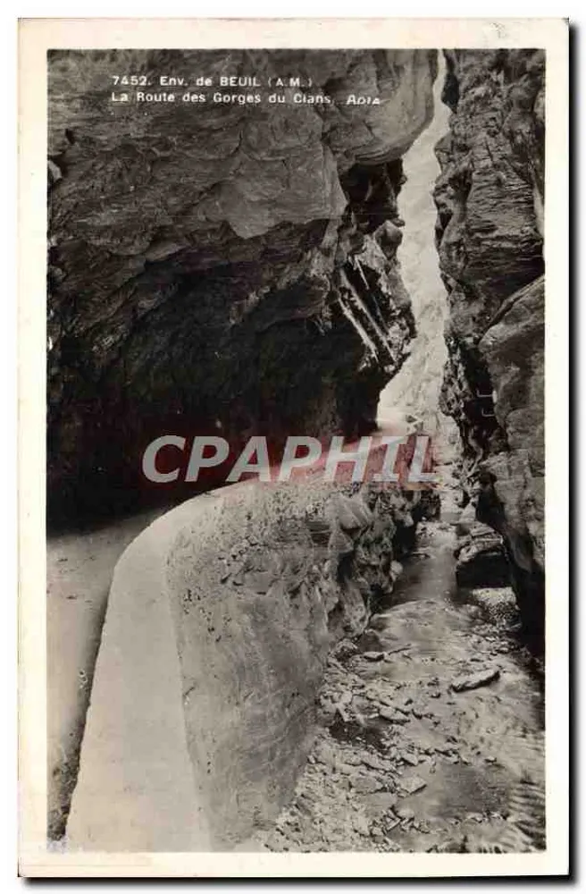 Gorges do Clans — Env. de BEUIL (A.M.) — ADIA, n° 7452 - Frente