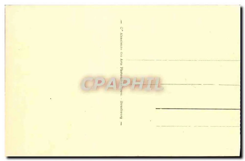 Villefranche - Der Hafen und die Flotte — Verlag C. Alaincenne des arts photographiques, Straßburg - Rückseite