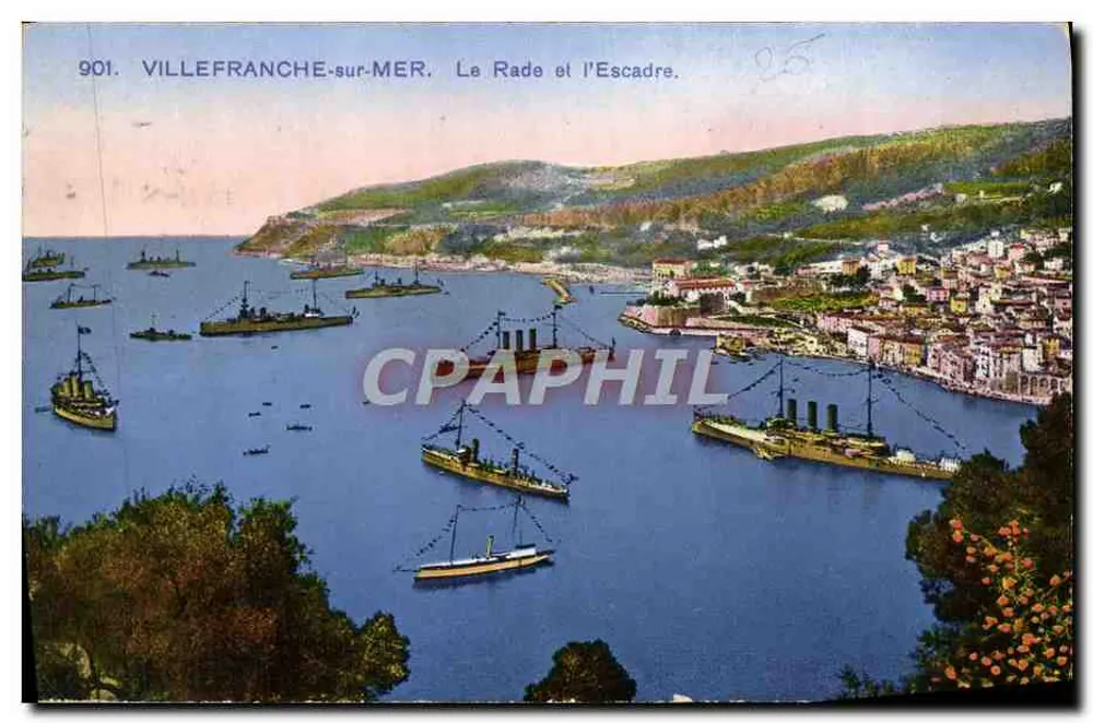 Villefranche-sur-Mer — Der Hafen und die Flotte — 901 - Vorderseite