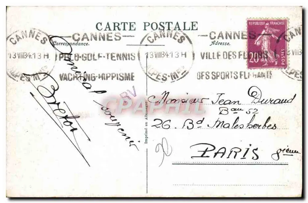 Villefranche-sur-Mer — Der Hafen und die Flotte — 901 - Rückseite
