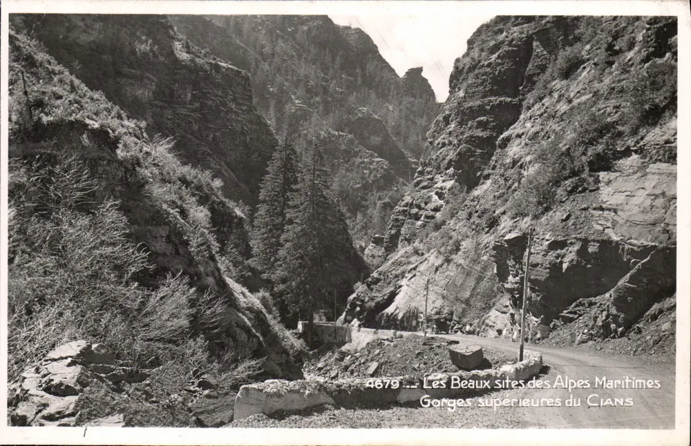 Gorges superiores do Cians — Os belos locais dos Alpes Maritimos — n° 4679 - Frente
