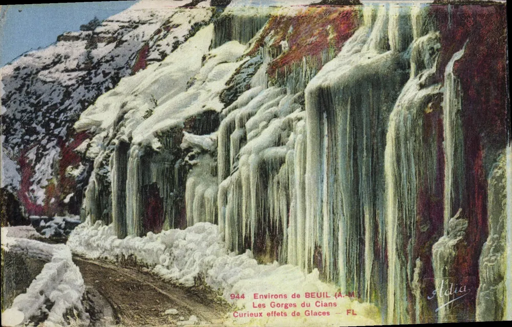 Die Schluchten des Cians — Merkwürdige Eiswirkungen — Aldia, n° 944 - Vorderseite