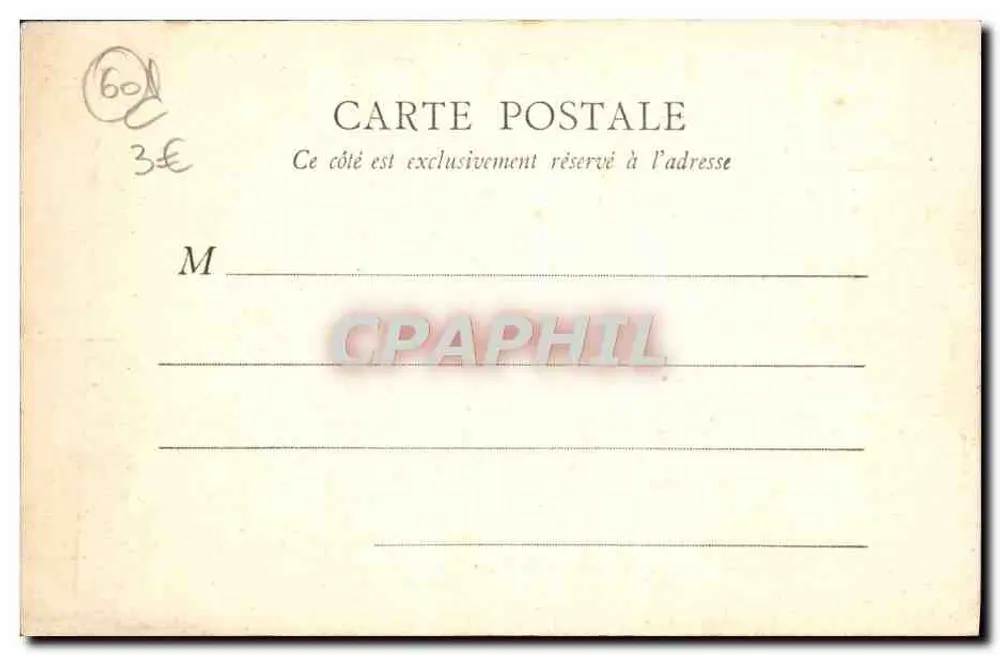 Boudoir da Rainha — Compiègne — B. F. Paris - Verso