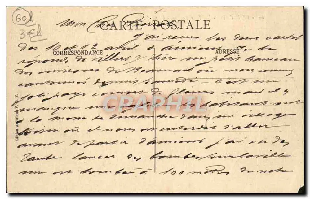 Beauvais — La Tour Boileau — V.G.F. éditeur - Verso