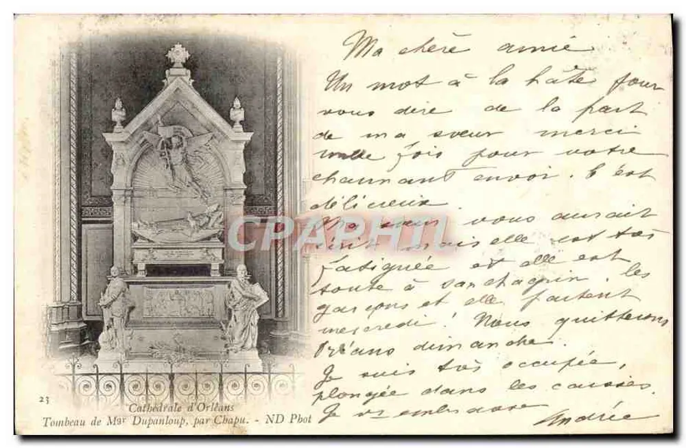Kathedrale von Orléans — Grabmal des Mgr Dupanloup, von Chapu — ND Pbot - Vorderseite