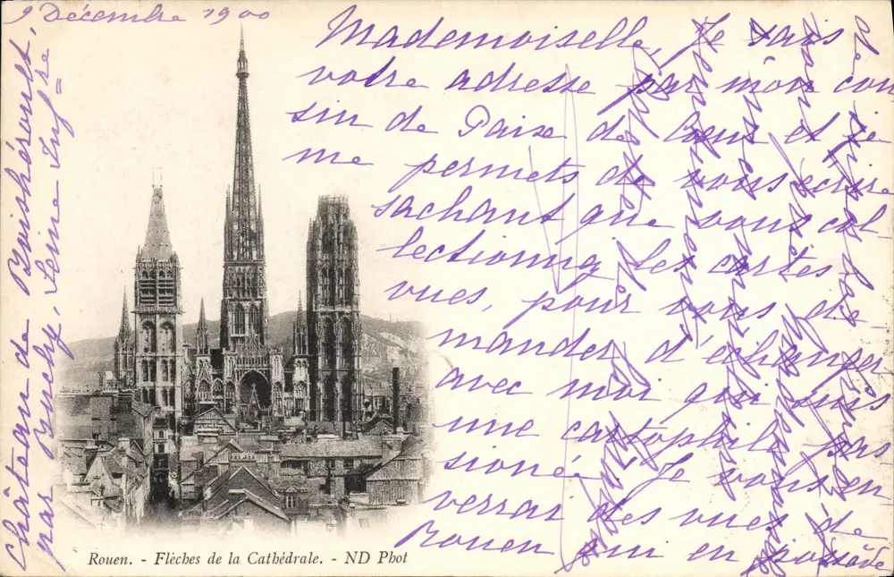 Rouen — Flechas da Catedral — ND Pbot - Frente