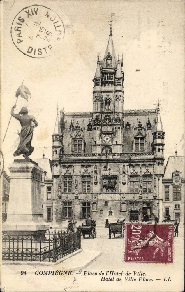 Compiègne — Place de l'Hôtel-de-Ville — LL - Vorderseite
