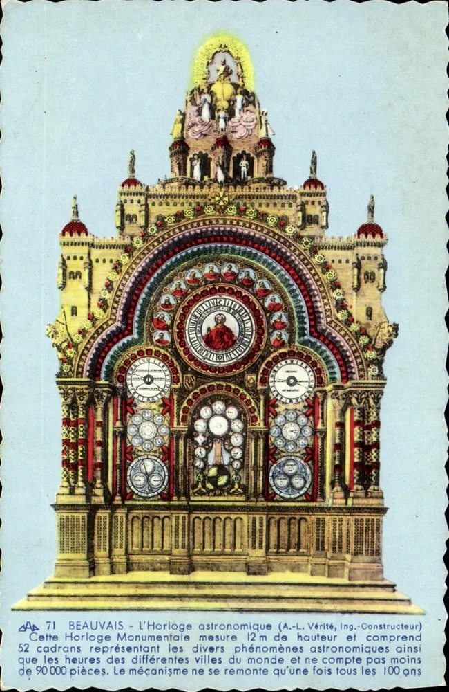 Beauvais - A Relógio Astronômico — A.-L. Vérité, Engenheiro-Construtor, n°71 - Frente