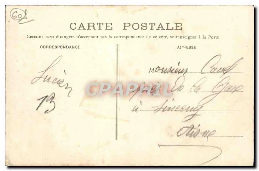 Coye (Oise) — Il Castello della Regina Bianca — Vignard a Coye - Edizione Riservata - Verso