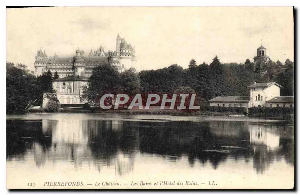 PierreFonds — Das Schloss, die Bäder und das Hotel des Bades — L.L. - Vorderseite