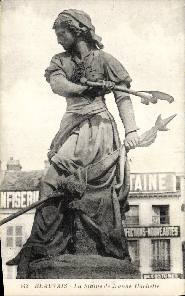 Beauvais - A Estátua de Jeanne Hachette — editor L. Dusserre, n° 148 - Frente