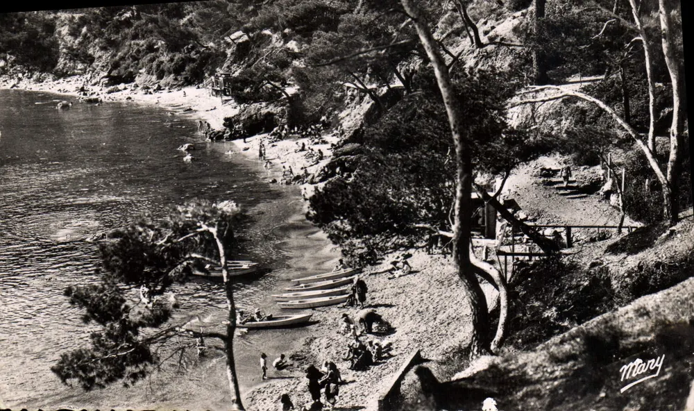 Praia de Port-Mejeau — vista pitoresca — Editor Mary, n° 812 - Frente