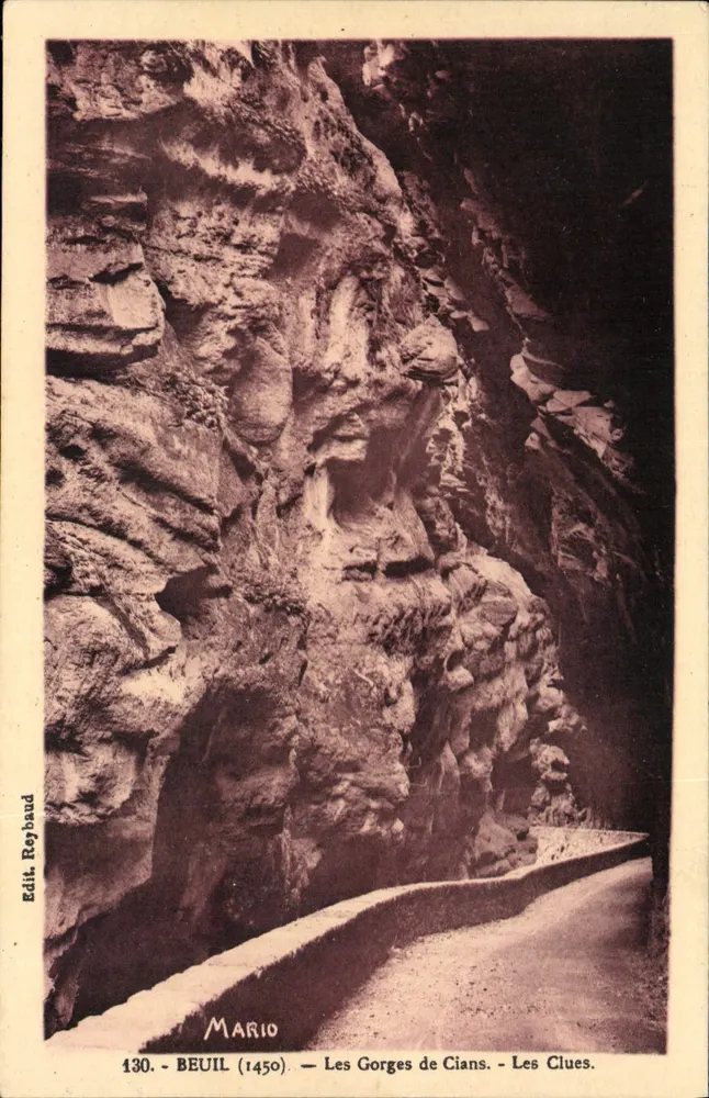 As Gorges de Cians - Les Clues — BEUIL (1450) — Edit. Reyband, n° 430 - Frente