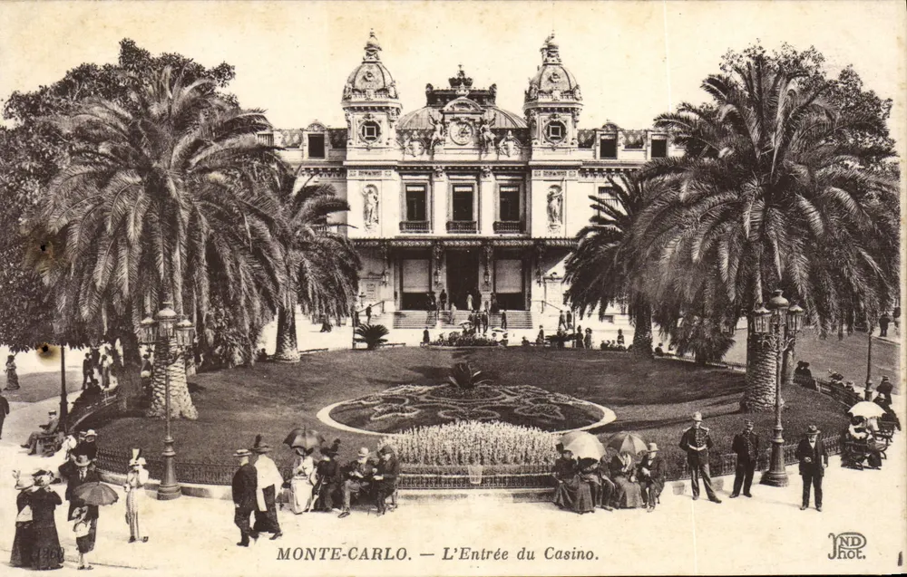 Monte-Carlo — A Entrada do Casino — JND Fot. - Frente
