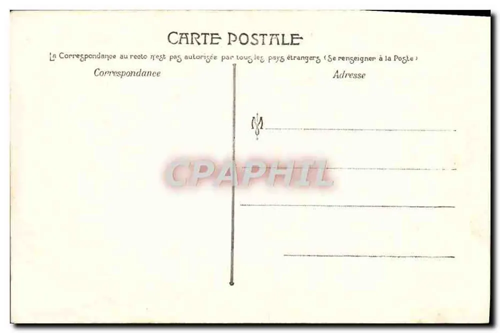 Menton — Vista tra gli ulivi — La Côte d'Azur artistica, Collezione JC, n° 149 - Verso