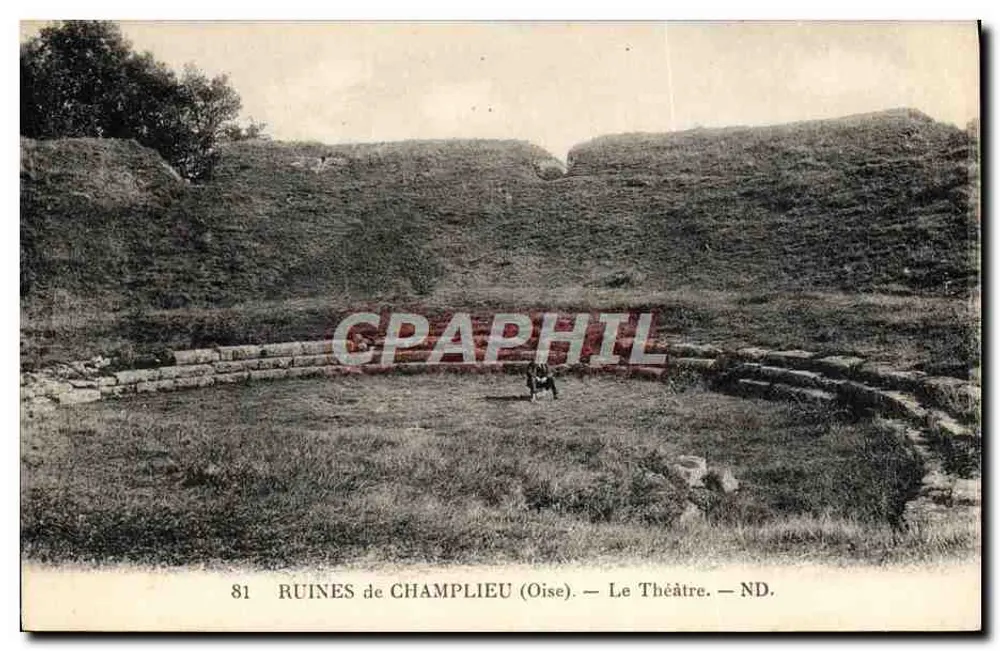 Ruínas de Champlieu (Oise) — O Teatro — ND. - Frente