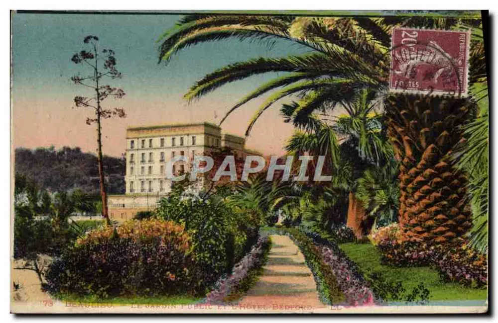 Béziers — Der öffentliche Garten und das Hotel Bedford — LL - Vorderseite