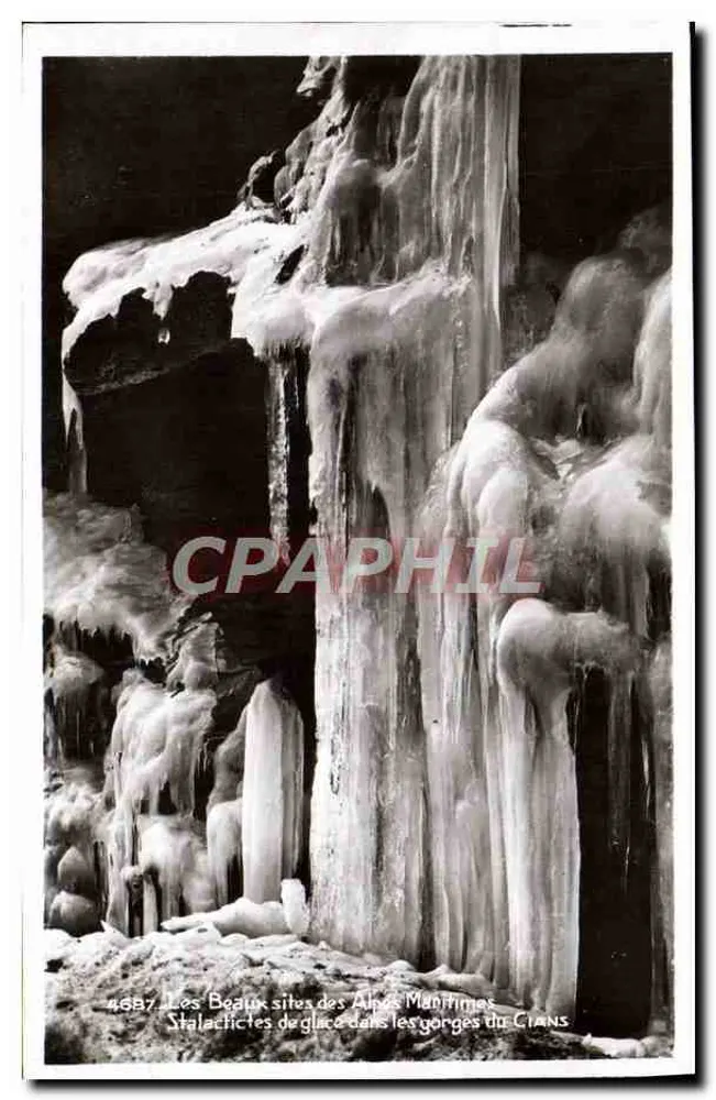 ग्लेस के स्टैलैक्टाइट्स क्लैंस के गॉर्ज में — अल्पस मरीताइम के सुंदर दृश्य — एडिशन ला गिगून, निस - आगे