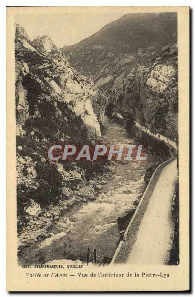 Tal der Aude — Blick ins Innere der Pierre-Lys — Edit. Jean-François, Quillan - Vorderseite