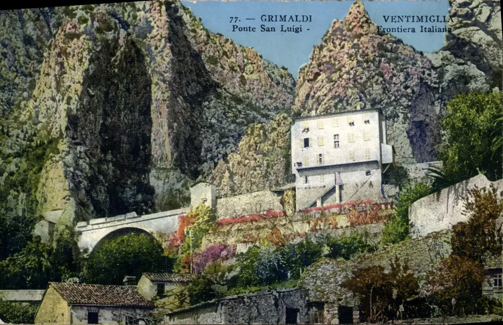 Grimaldi — Ponte San Luigi — Ventimiglia, Fronteira Italiana - Frente