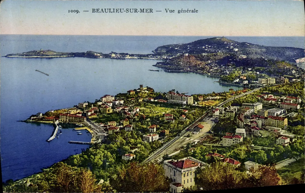 Beaulieu-sur-Mer — Vista geral — G. Lemaître & Cie, Editores, Nice - Frente