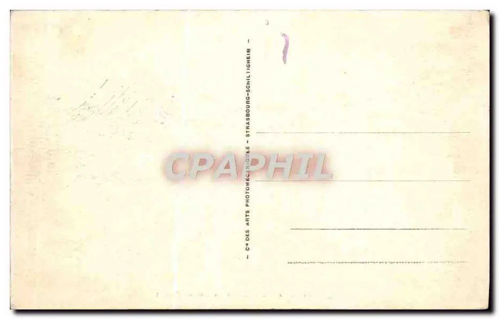 Sospel - Curvas do Col de Brauss — editor C° dos Arts, Strasbourg - Verso
