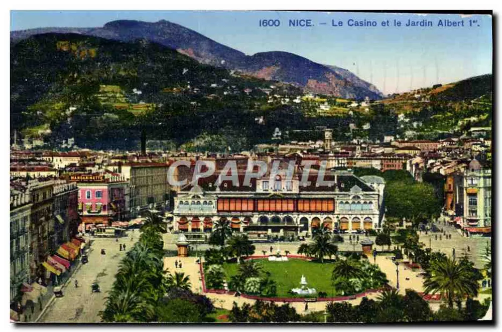 Nice — Das Casino und der Garten Albert Ier — Mandaricette - Vorderseite