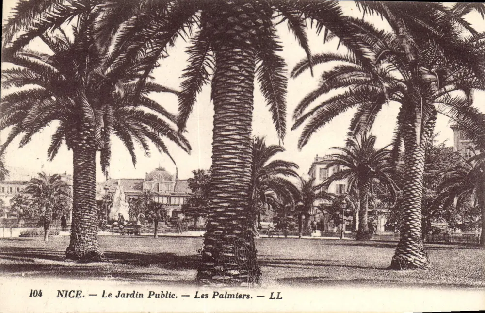 NICE — O Jardim Público — Os Palmeiros — LL - Frente