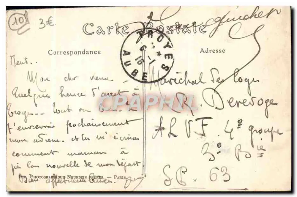 Troyes. Catedral de São Pedro. Contramuros da Abside — ND. Fot. n°240 - Verso