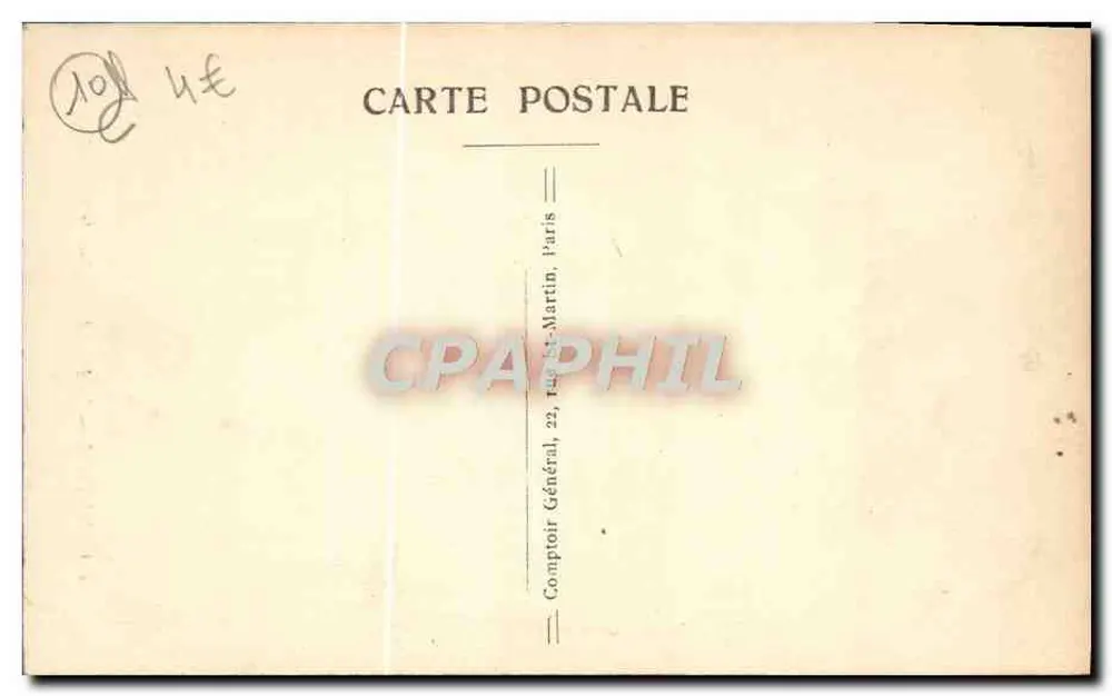 Troyes — Der Chorvorhang der Kirche der Madeleine — Comptoir Général, Paris - Rückseite