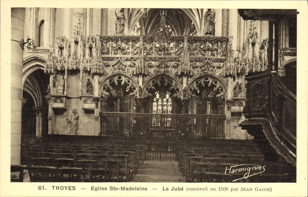 Troyes — Kirche Saint-Madeleine — Der Chor (erbaut 1508 von Jean Gaide) - Vorderseite