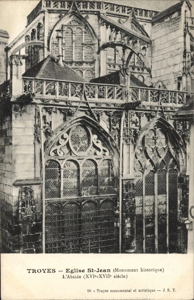 Troyes — Igreja de São João — A Abside (séculos XVI-XVII) — J. S. T. n°10 - Frente