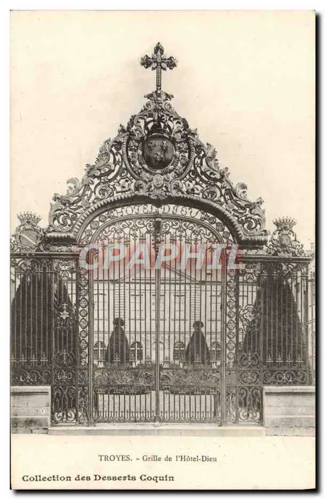 Troyes - Grille de l'Hôtel-Dieu — Collection des Desserts Coquin - Frente