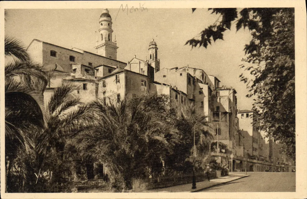 Menton — A Velha Cidade — Les Éditions d'Art 'Yvon' Paris - Frente