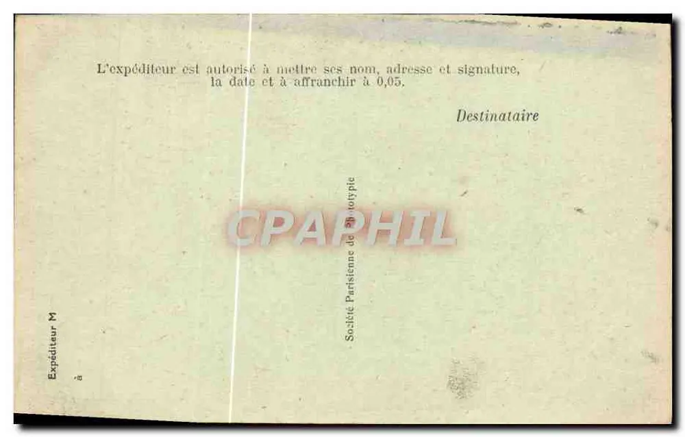 Villefranche - O porto militar — Bilhete postal antigo n°266, editor Villefranche - Verso