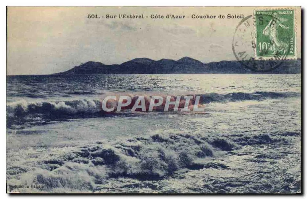 Sobre o Estérel - Costa Azul - Pôr do Sol — Edição Glicain, n° 501 - Frente