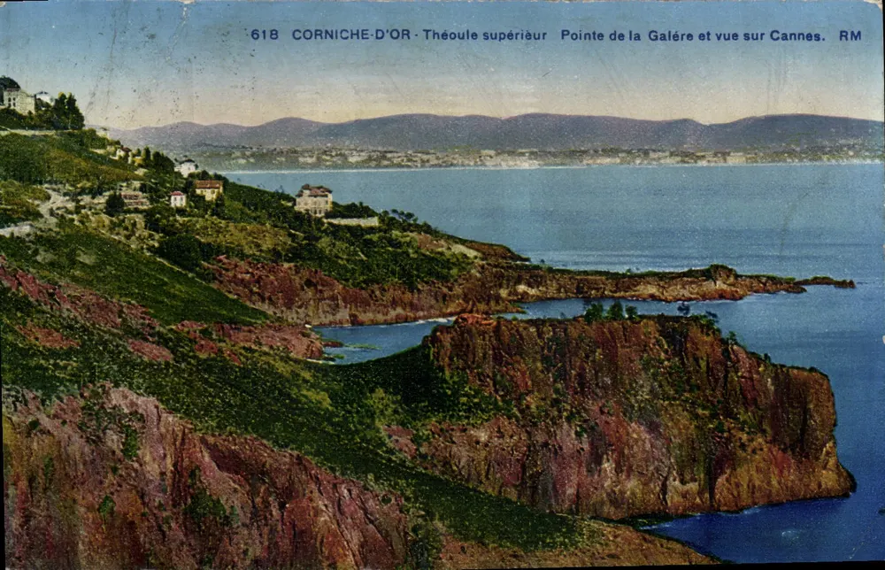 Punkt der Galère und Blick auf Cannes — Corniche d'Or, Théoule supérieur — Verleger RM - Vorderseite