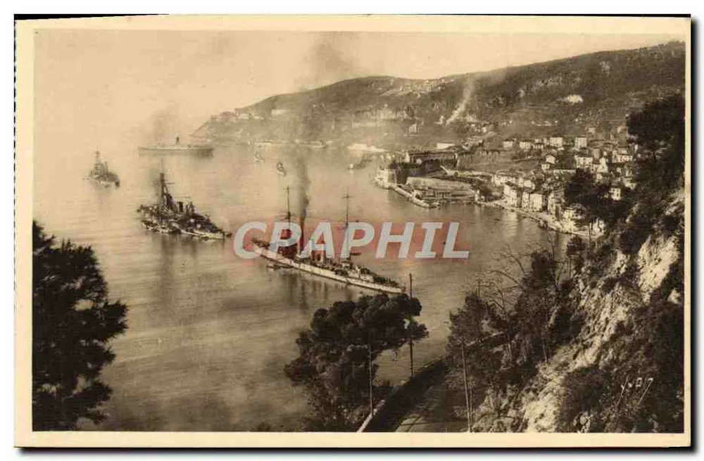 Villefranche-sur-Mer — A Baía — Edições d'Arte AVON, Paris - Frente