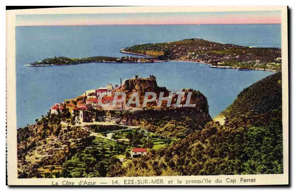 Die Côte d'Azur — 14. EZE-SUR-MER und die Halbinsel Cap Ferrat - Vorderseite