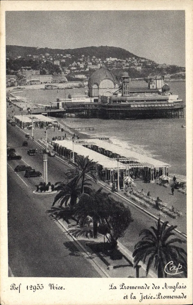 Die Promenade des Anglais und die Mole — Promenade — Nice — Bef 12955 - Vorderseite