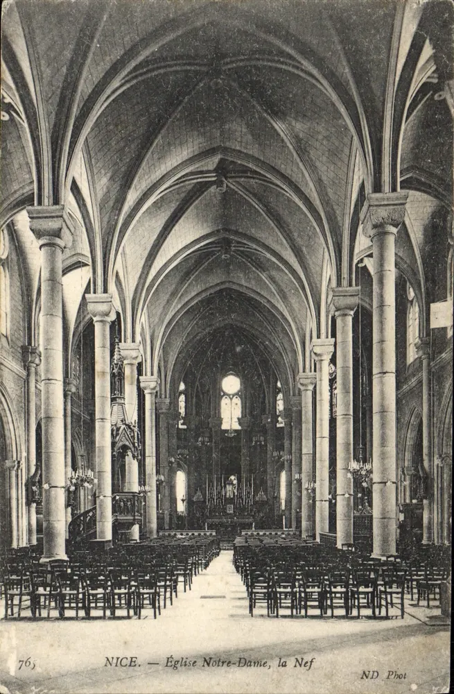 Nice — Kościół Najświętszej Maryi Panny, nawy — ND Phot, n°765 - Awers