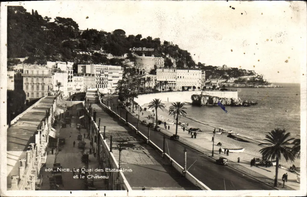 Nice - Der Quai des États-Unis und das Schloss — Grand Marnier - Vorderseite